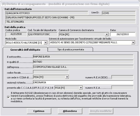 Gestione >Allegati