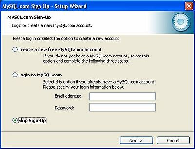 Installazione di MySQL