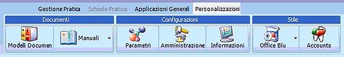 Sezione Personalizzazioni di Facile!CRM